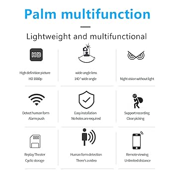 Amazon.com : Camera 1920x1080P 140¡ã Wide Angle Motion